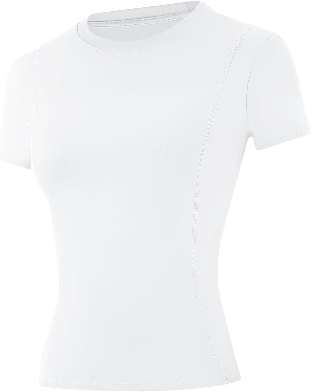 Women's Compression Shirts Short Sleeve Workout Tops Athletic Base Layer T-Shirt for Gym Running Yoga Basketball BJJ