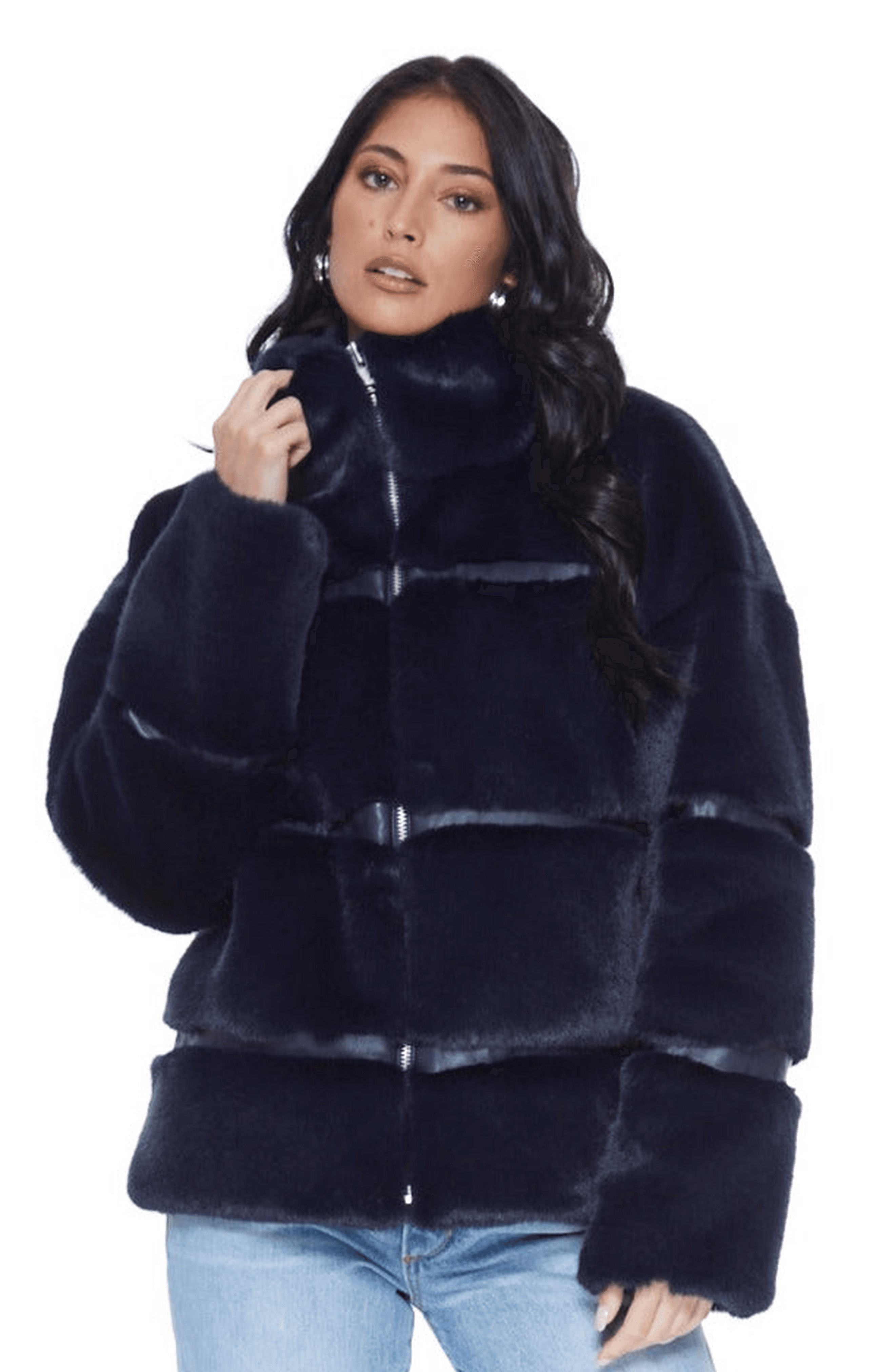 Mob Wife UnReal Leather Fur Jacket