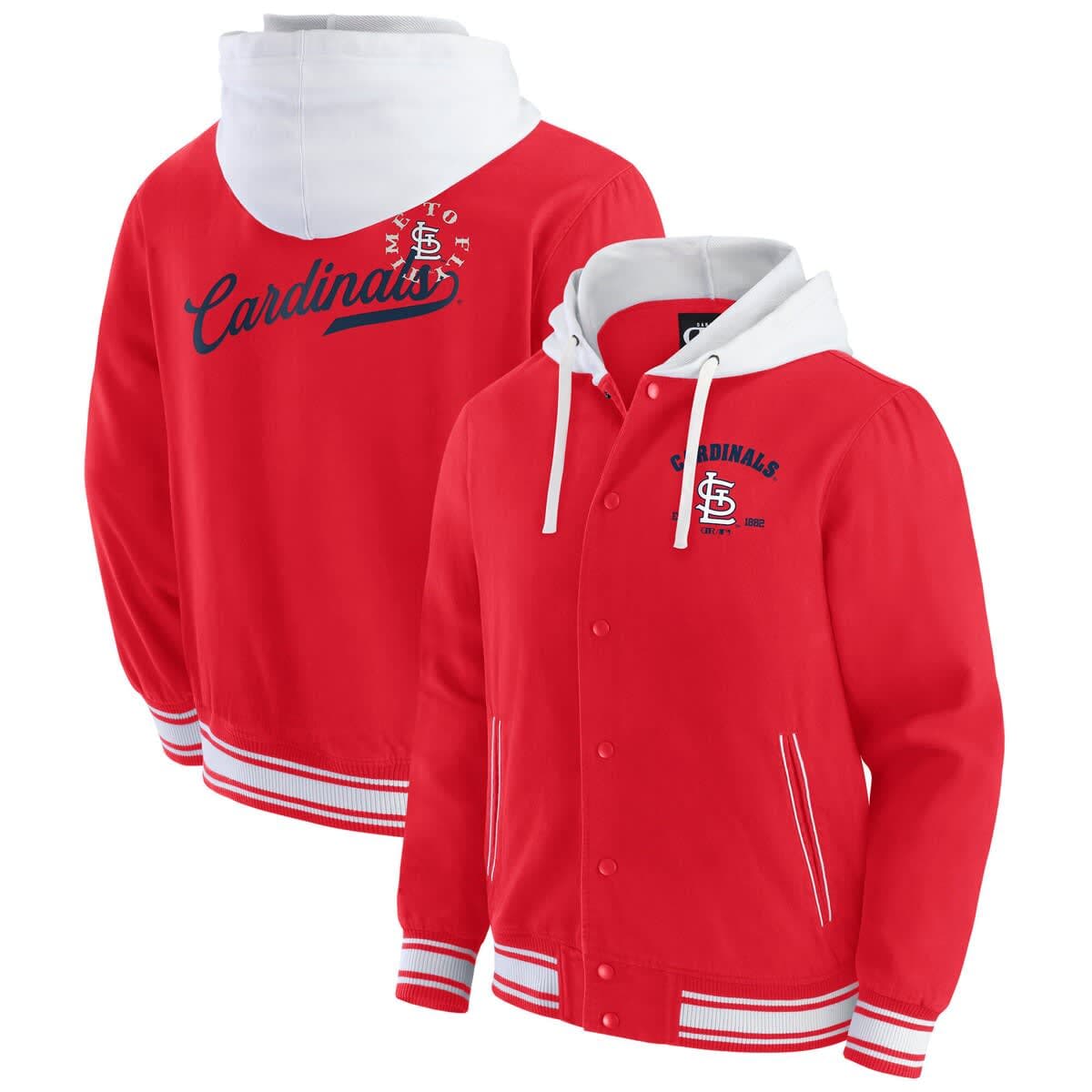 Men'sDarius Rucker Collection by Fanatics  Red St. Louis Cardinals Full-Snap Hooded Jacket
