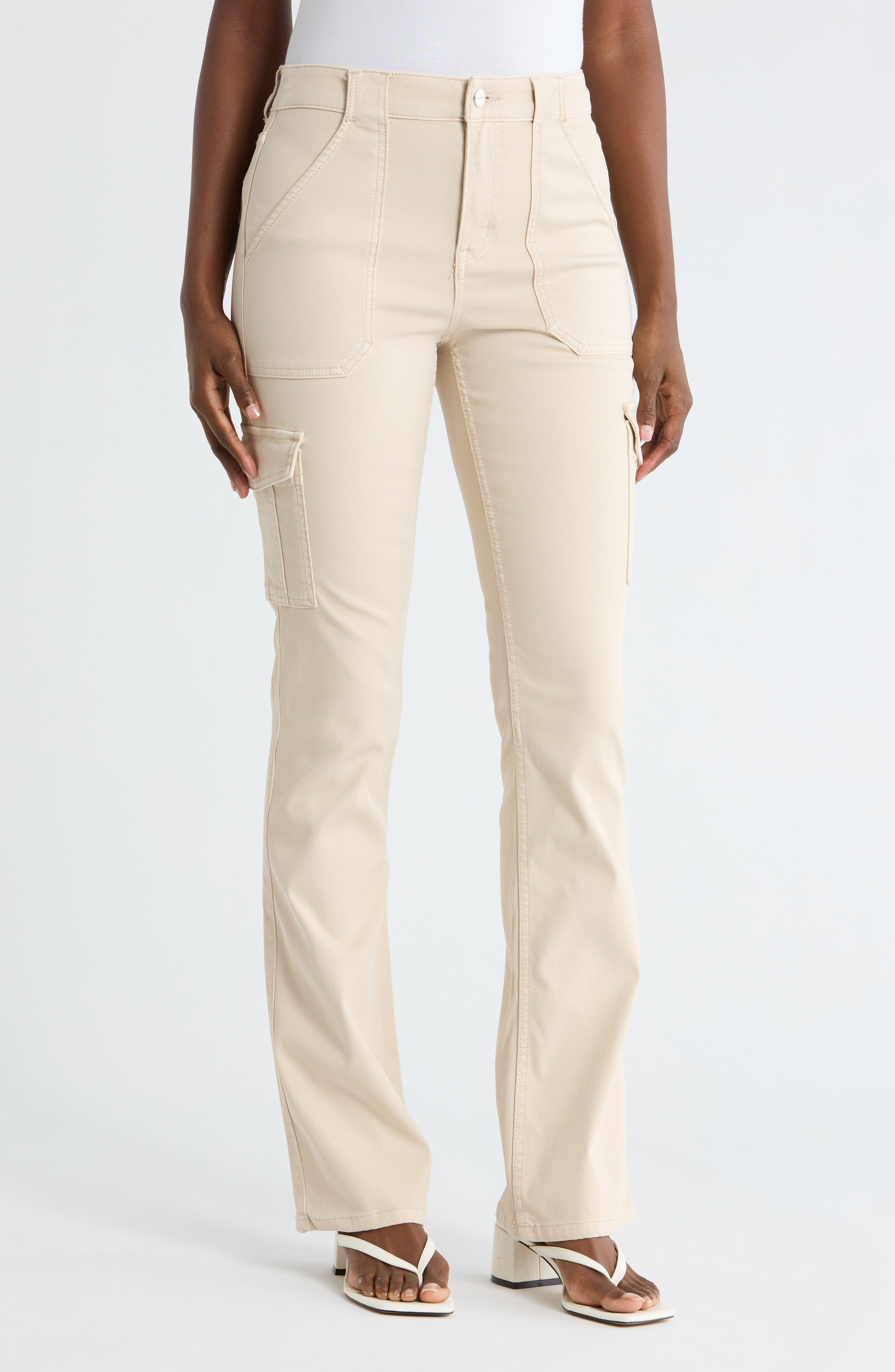 Hayden Sculpted Cotton Blend Bootcut Cargo Pants