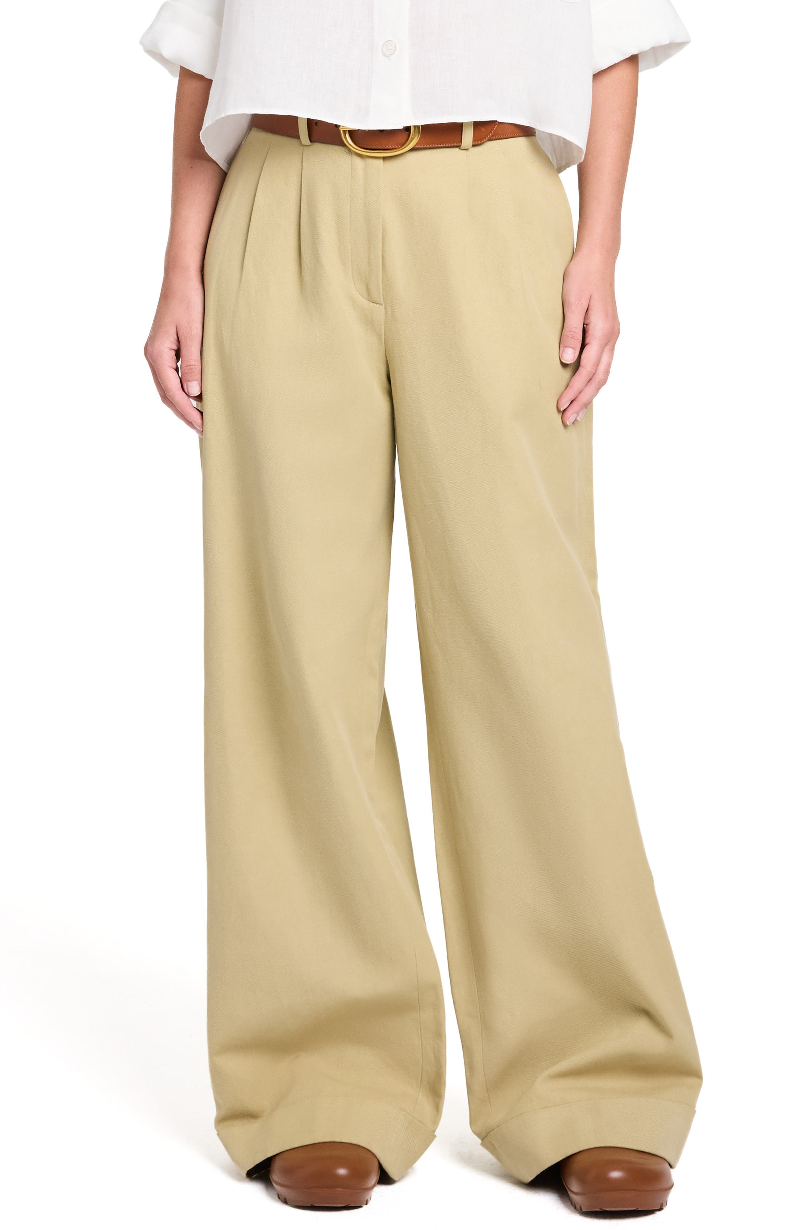 Delilah Cotton & Linen Blend Pants
