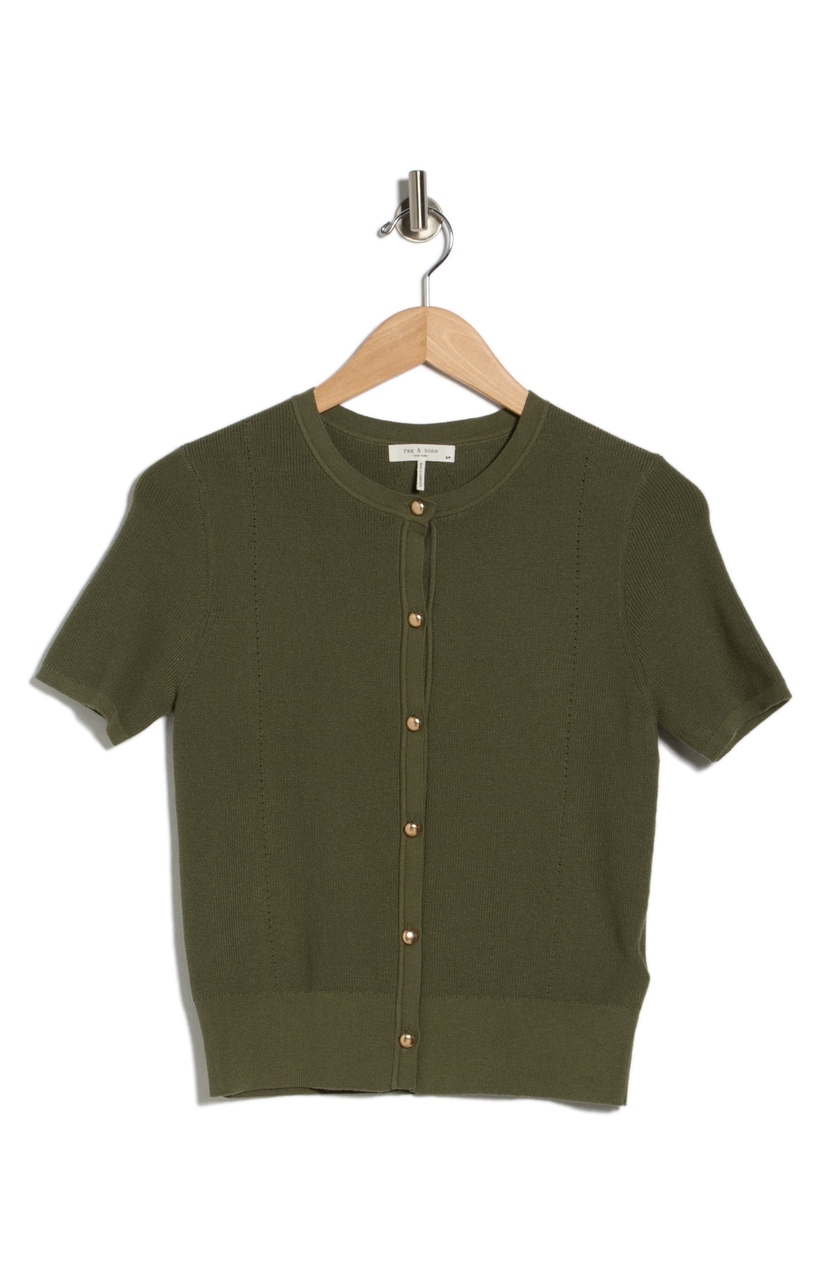 Plaza Short Sleeve Crop Cardigan