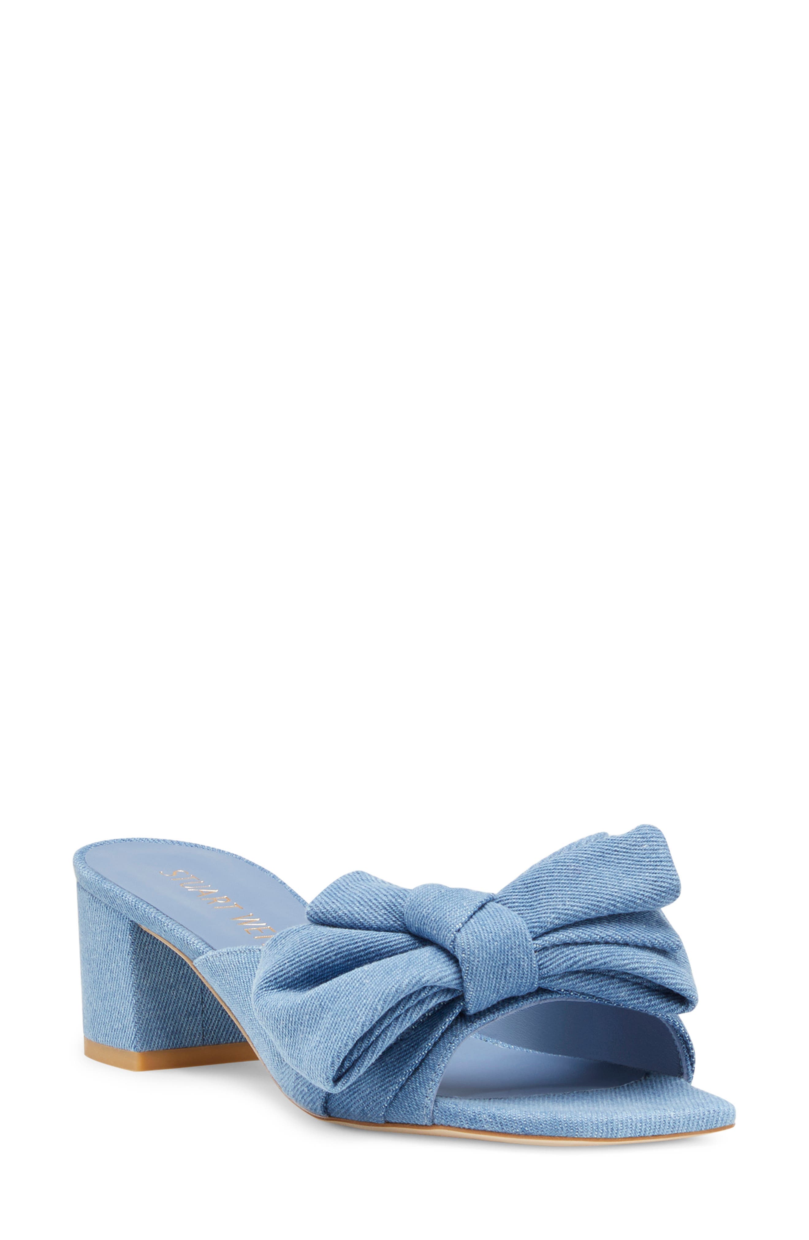 Loveknot Block Heel Sandal