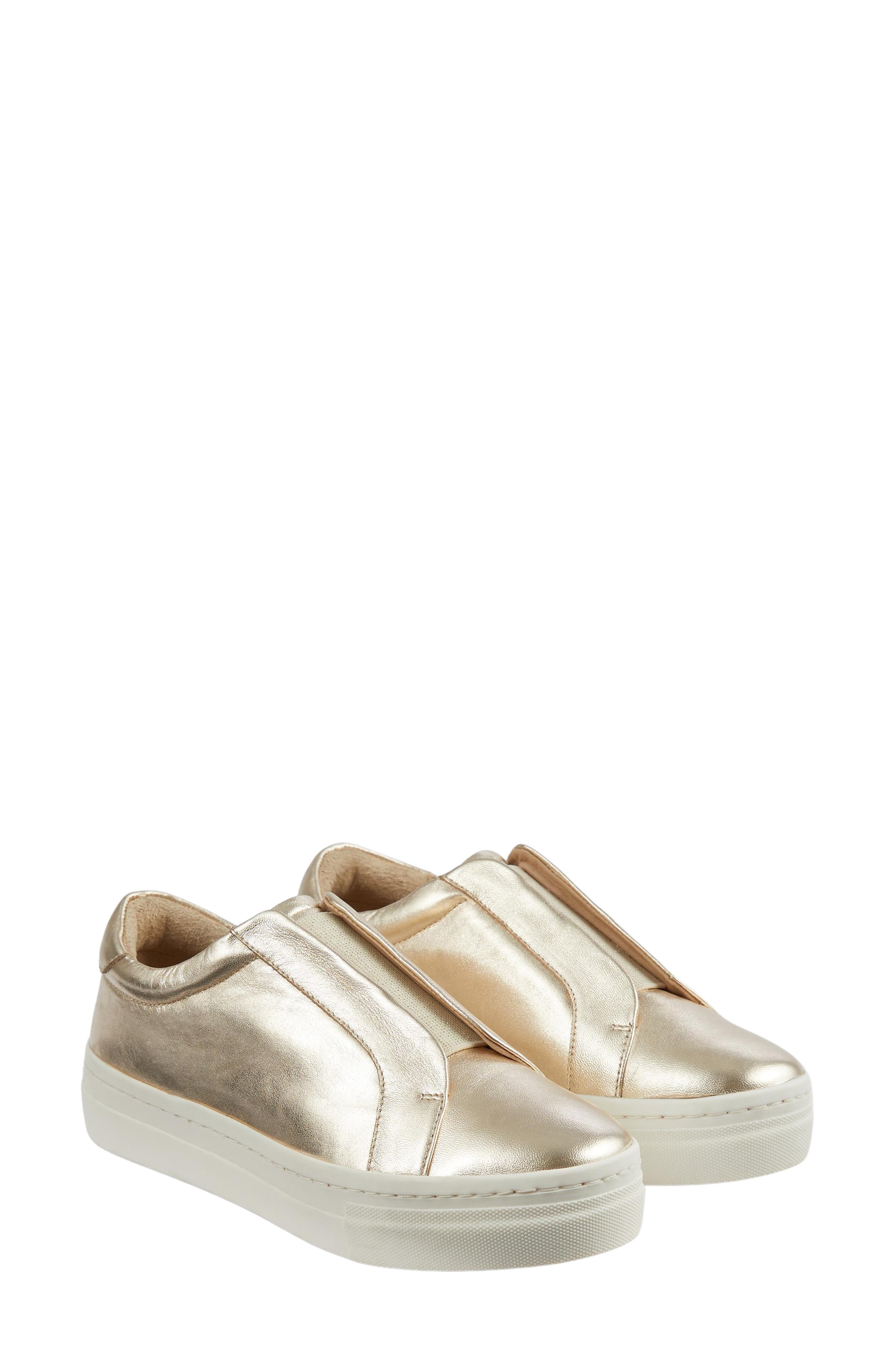 Joy Metallic Leather Sneaker