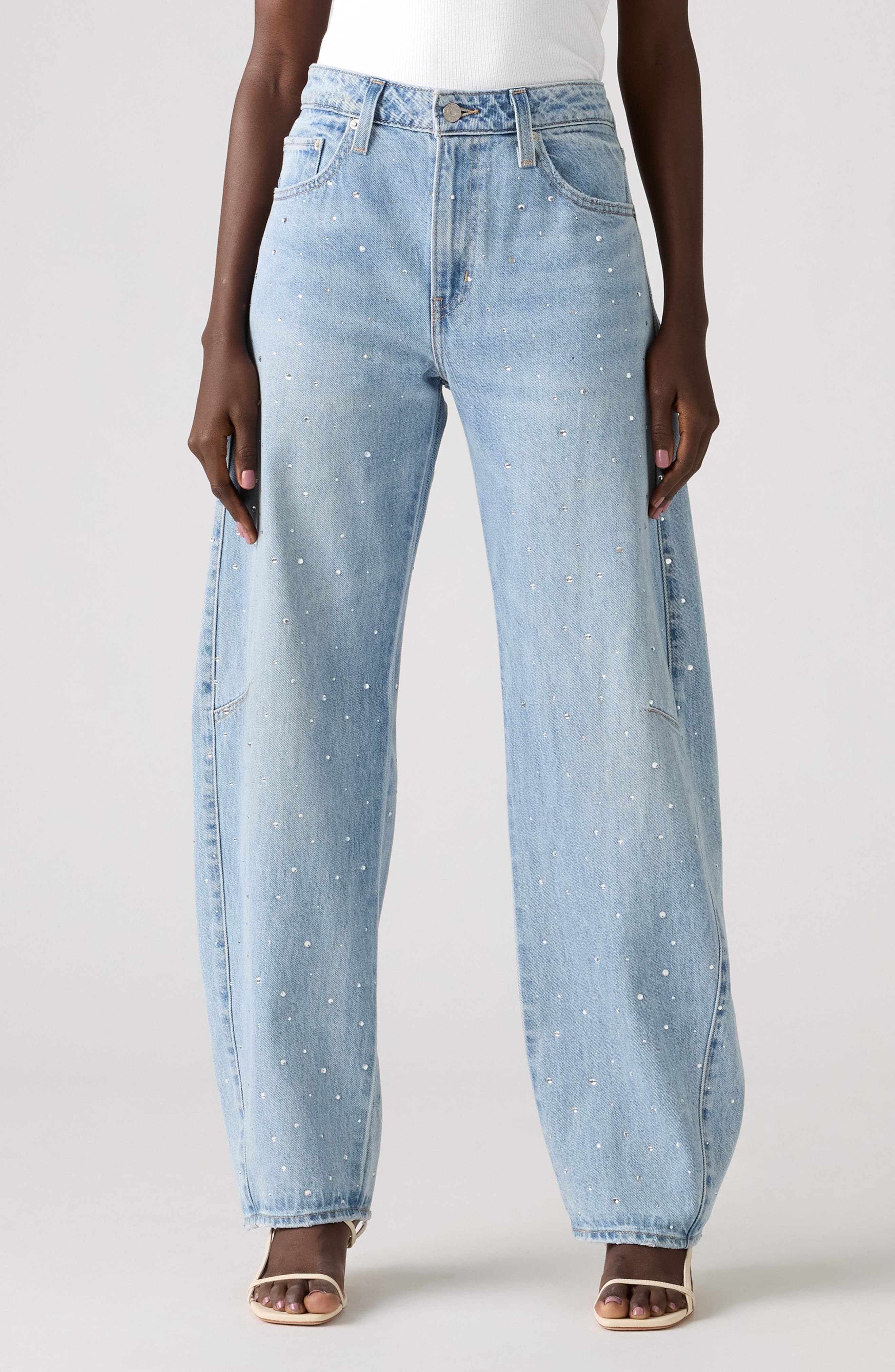 Baggy Dad High Waist Barrel Leg Jeans