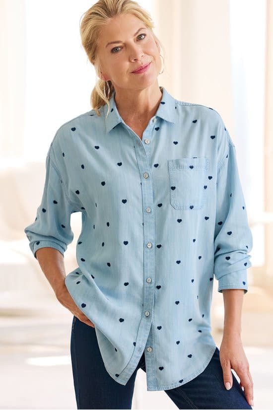 Je Veux Long Sleeve TENCEL Big Shirt
