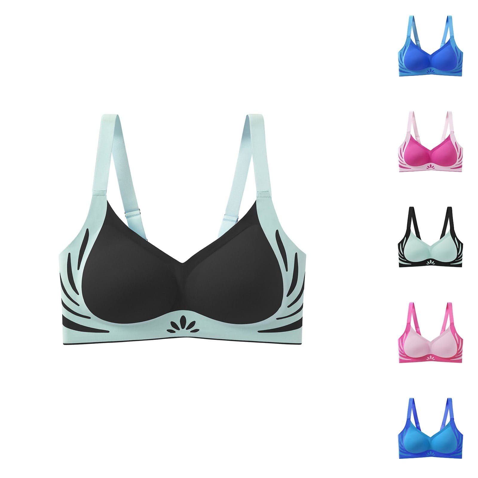 Plus Size Sports Bra for Women Support Bras Seamless High Impact Yoga Exercise Athletic Bras Workout Bras for Women